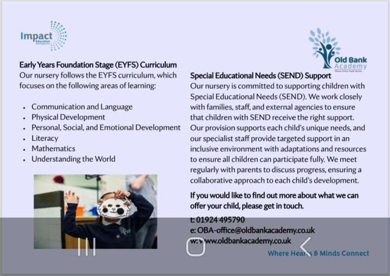 Image for the Tweet beginning: 🌟 Nursery Places Available! 🌟
We